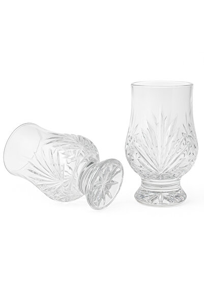 ALQANNAS 8-piece set of premium crystal juice glasses with bases | Elegant glasses for water and juices