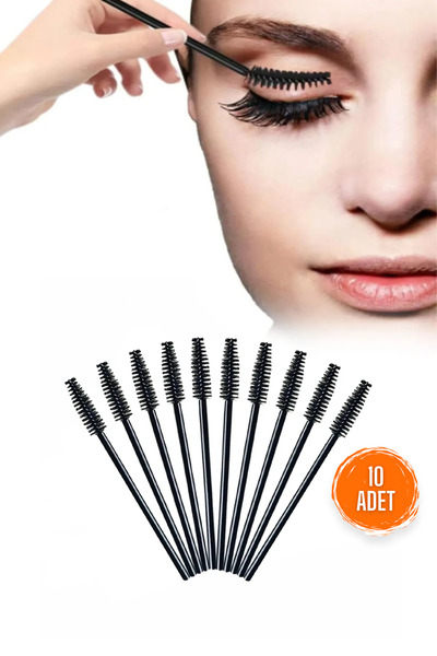 Beatitude Kirpik Fırçası 10 Adet Kirpik Kaş Bakım Makyaj Aracı Göz Makyajı Şekillendirme Tarağı Maskara