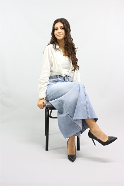 Ede Tekstil Напрямок Техніка довгі джинси - спідниця сніговий прання