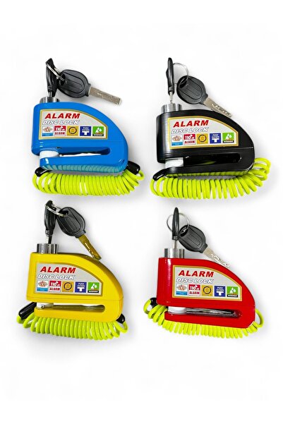 MOTORKİT MK 110 DB MOTOSİKLET DİSK KİLİDİ - İP DAHİL – KARIŞIK RENK GÖNDERİLİ...