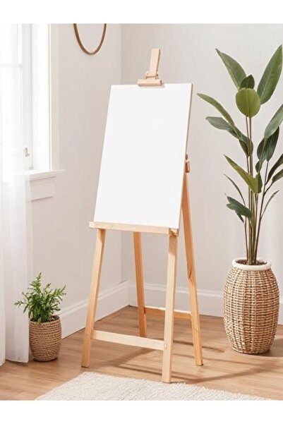 Taimi 3-Pieces Wooden Folding Canvas Easel , Multi-Functional Art Stand, Beige - 175 cm