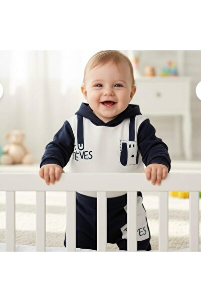 DIMPLE BABY طقم أطفال علوي وسفلي بقلنسوة على شكل حيوانات