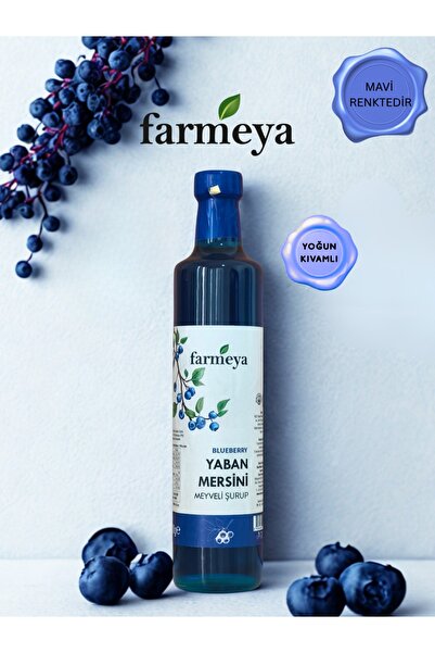farmeya Yaban Mersin Özü 700gr - Yaban Mersini Meyveli Şurup