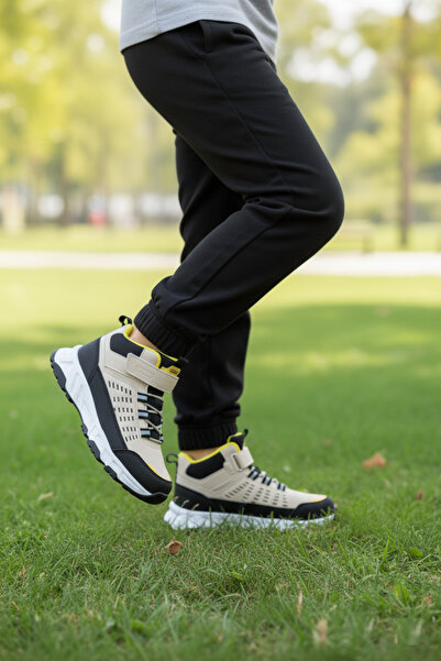 Vojo Παιδικές μπότες Iger αδιάβροχες με ζεστή επένδυση Velcro Μπεζ