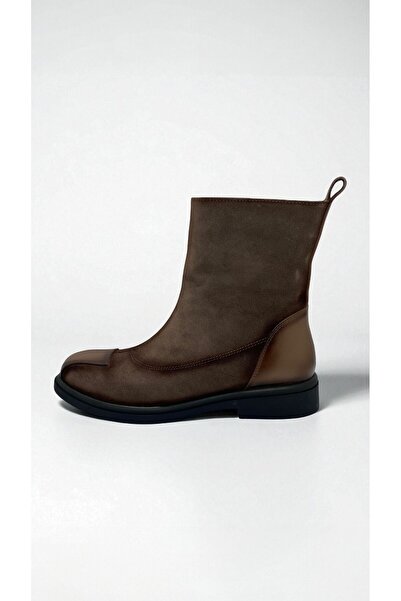 Stepka Shoes Stepka Hakiki Deri Süet Kadın Yarım Bot
