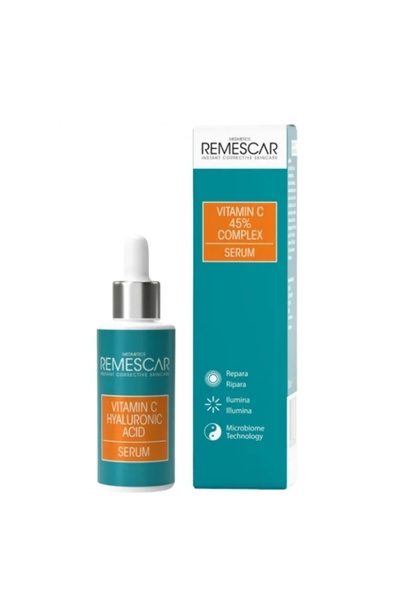Remescar Επανορθωτικός Ορός με Βιταμίνη C και Υαλουρονικό Οξύ, 30 ml
