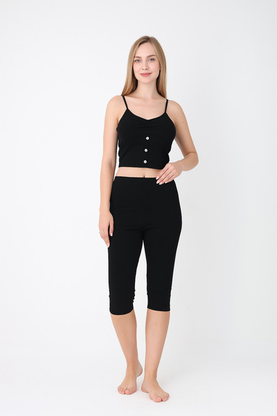 Altınay Cotton Women's Capri Leggings - 90% Cotton (Lilitime)