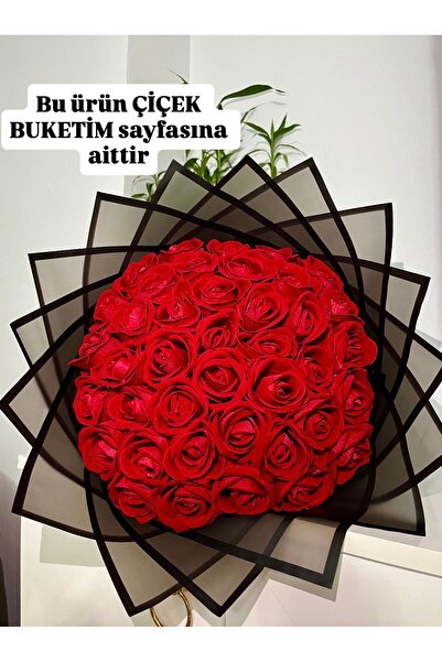 Pretty Kırmızı Gül Buketi 41 Adet Nişan Söz İsteme Buketi Sevgililer Günü Evl...