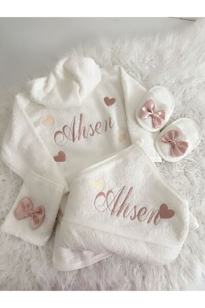 Kokoş Tokalar طقم روب حمام 03 ياس