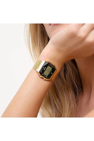 Casio Womens Digital Vintage Watch with Natural Diamonds Made in JAPAN A159WGED-1DF