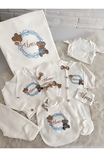 Kokoş Tokalar مجموعة أدوات المستشفى المطرزة على شكل دمية دب