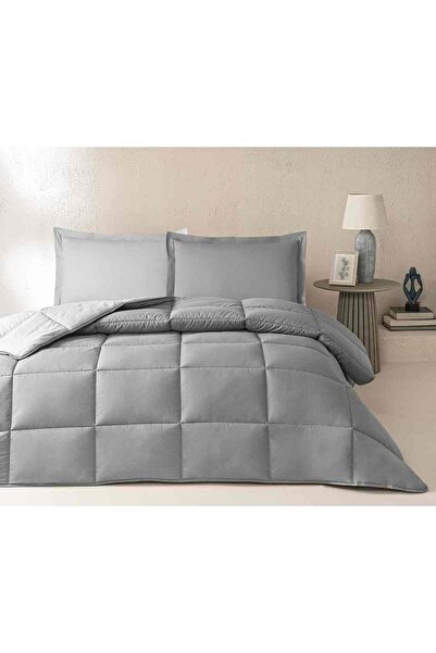 Özdilek TEK KİŞİLİK RANFORCE YATAK SETİ KÜL GRİ