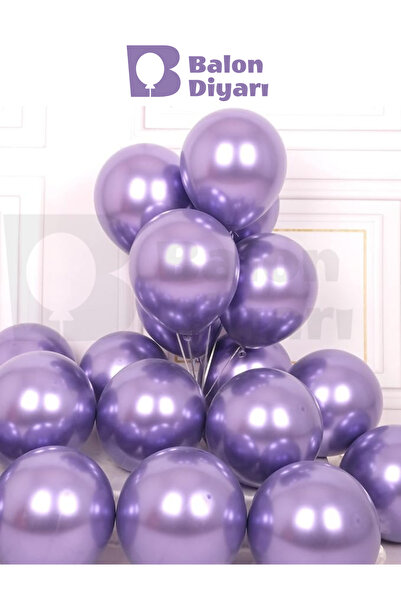 BALON DİYARI Metalik Balon Yüksek Kalite 10 Adet