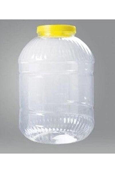 Hype Store Benim - Sarı kapaklı Şeffaf Gövde Turşu Bidonu 3 Lİtre