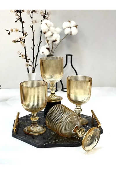 Perotti Imola Amber 4-Piece Glass 375ml