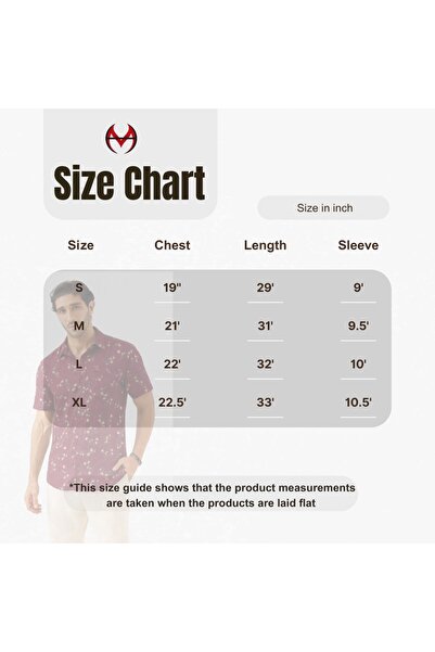 STITCH by MH Maroon Floral Print Cotton Casual Shirt for Men's