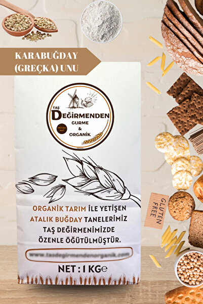 Taş Değirmenden Organik Atalık Karabuğday (Greçka) Unu (Gluten İçermez) - 1 Kilo
