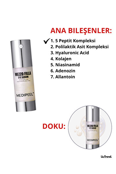 Medipeel Mezzo Filla Eye Serum 30 ml Peptit Kompleksi İçeren Göz Serumu M0028