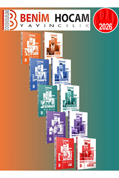Benim Hocam Yayınları 2026 KPSS Konu Anlatımı ve Soru Bankası Full Set