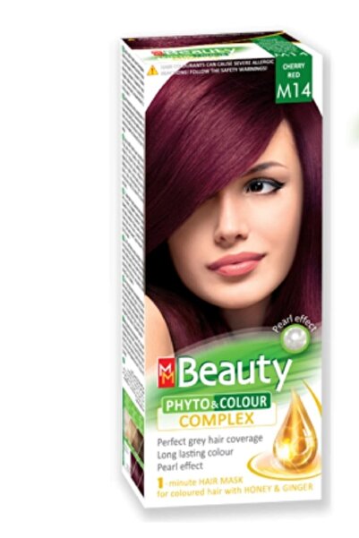 MM Beauty Saç Boyası M 14 ( Vişne Kızıl ) Set Boya