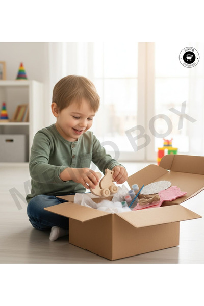 Mikido Box Küçük Ustalar Seti | Ahşap Boyama, Keçe Figür Dikimi ve Taş Mandal...