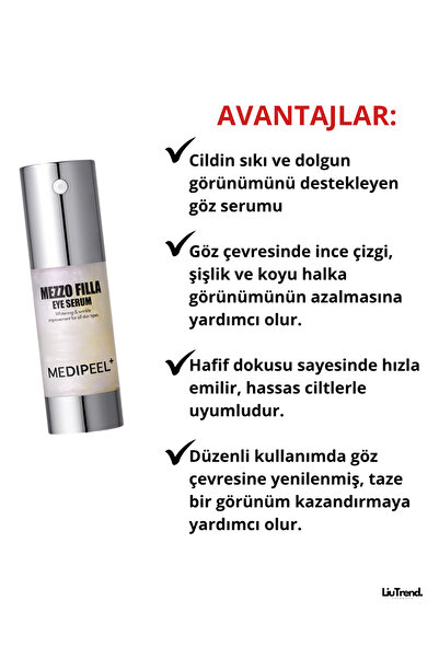 Medipeel Mezzo Filla Eye Serum 30 ml Peptit Kompleksi İçeren Göz Serumu M0028