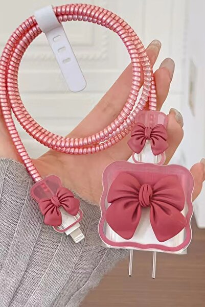 WANNA PROTECT Dayanıklı Figürlü Sevimli Iphone Şarj Başlığı Adaptörü Koruma K...