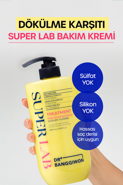 DR BANGGIWON Super Lab Treatment Cream, Anti-Hair Loss, Intensive Repair Hydrolyzed Silk, 3 Miracell Complex 1000 ml