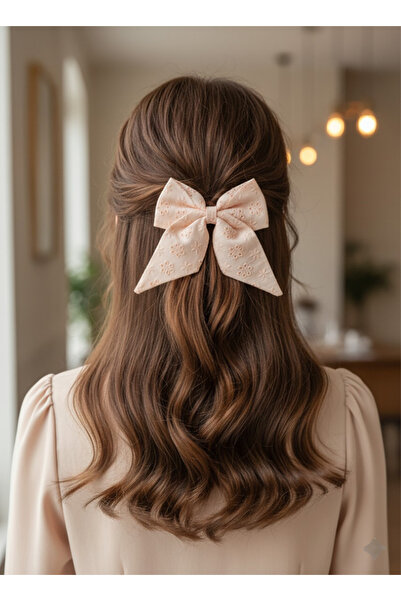 UniqueHandMade Fata manuală, pudră de somon, roz, cataramă automată cu arc, cataramă de design, invitație de nuntă henna cataramă de zi specială