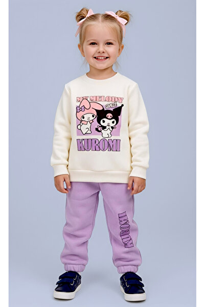 Beray Bebe طقم رياضي للفتيات مطبوع عليه كورومي – ثلاث قطع، طقم من قطعتين، سوي...