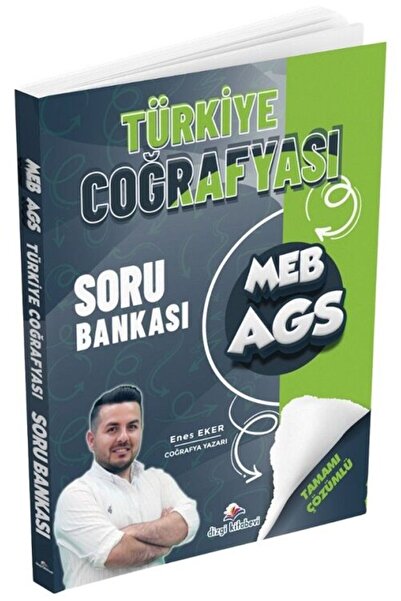 Dizgi Kitap 2026 MEB-AGS Türkiye Coğrafyası Soru Bankası Çözümlü - Enes Eker