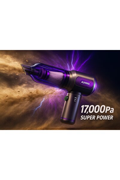 auhma Ahv-01 kablosuz güçlü araç süpürgesi ve hava üfleyeci 15000pa vakum güc...