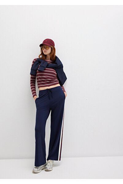 Mavi Смугасті брюки темно-синього кольору 1011061-82318