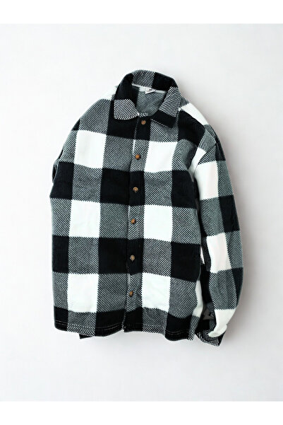 A&O Style Унісекс Чорна товста полярна сорочка - Regular Fit Зимова