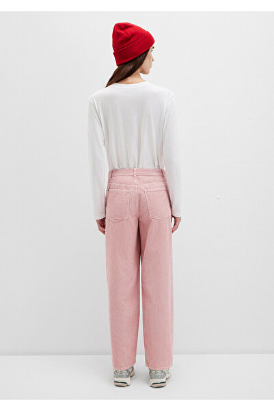 Mavi Pembe Kadife Pantolon 1011174-70971