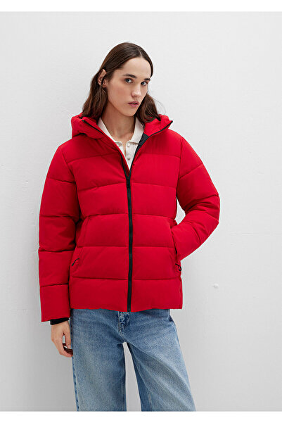 Mavi Hooded Red Puffer Jacket 1110704-90367