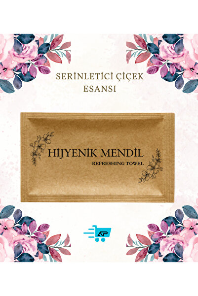 Islakmendilcim Alazpack Tek Kullanımlık Kraft Islak Mendil Baskılı 7x12 100 adet