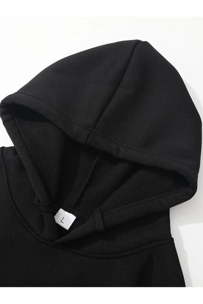 Generic Brand Unisex Brooklyn Black Oversize Crew Neck Printed T-shirt