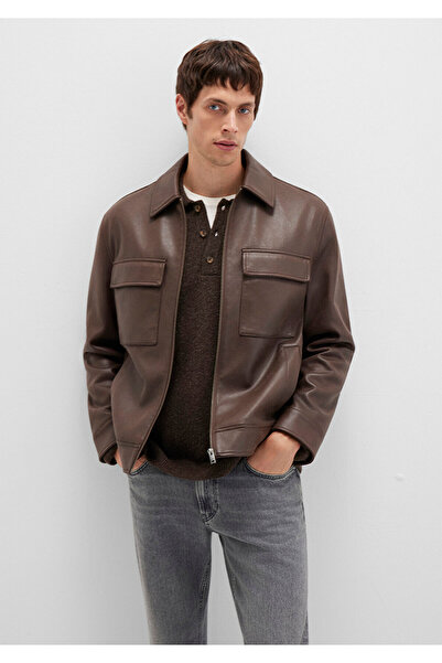 Mavi Brown Faux Leather Jacket Regular Fit / Regular Cut 0110648-70221