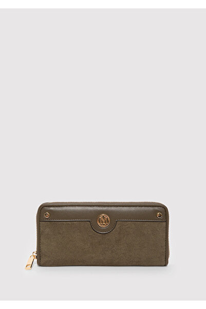 Mavi Faux Suede Green Wallet 1913338-71821