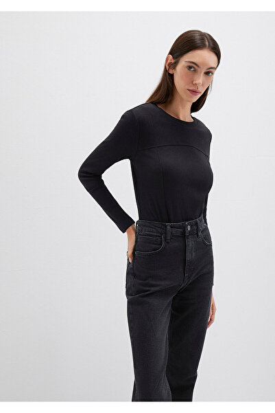 Mavi Black Long Sleeve T-Shirt Fitted / Slim Fit 1613625-900