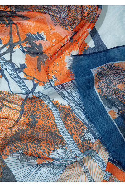 Mavi Turuncu Şal 1913486-30874