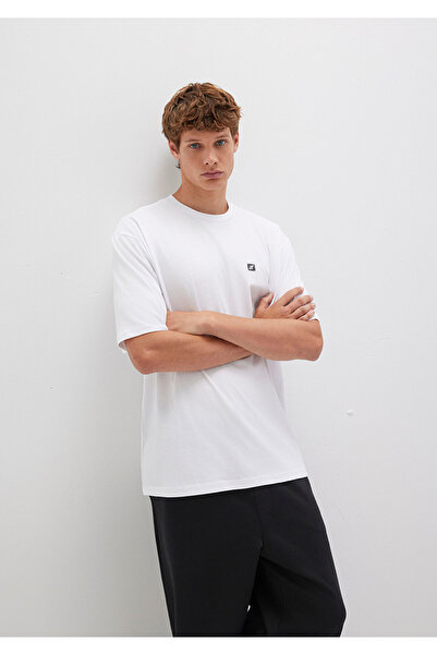 Mavi Pro White Basic T-Shirt Relaxed Fit / Comfortable Cut 0613090-620