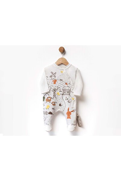 atabay Animal Printed Jumpsuit Ecru