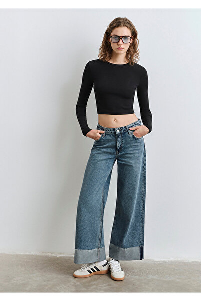 Mavi Emilia Classic Denim Puslu Koyu Jean Pantolon 1012641-90118