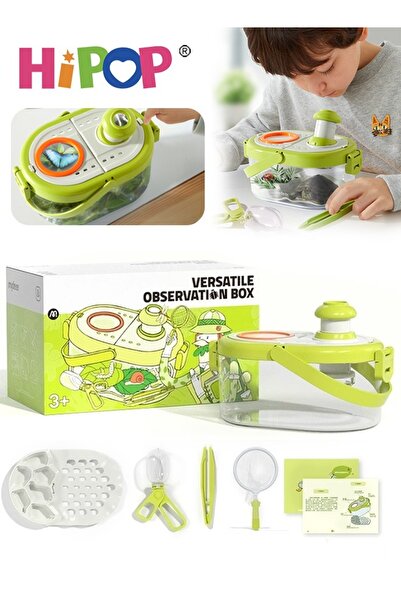 HIPOP مجموعة ألعاب علمية للأطفال، صناديق مراقبة الحشرات، أدوات صنع العينات، أ...