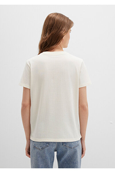 Mavi Realite Baskılı Ekru Tişört Regular Fit / Normal Kesim 1613348-70072