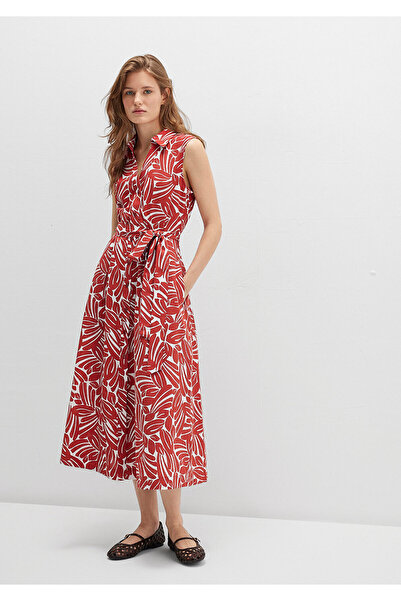 Mavi Printed Red Long Dress 1310766-91314