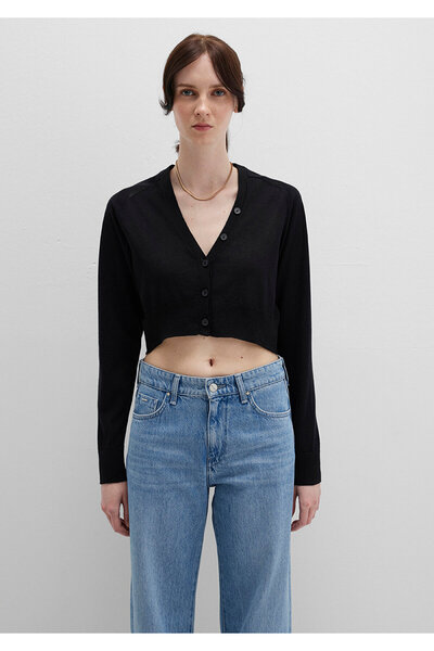 Mavi Siyah Crop Hırka Crop / Kısa Kesim 1710690-900