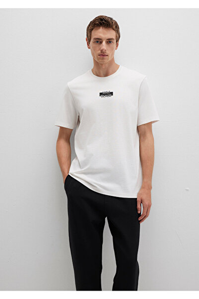 Mavi Schwarz-weißes T-Shirt Regular Fit / Normaler Schnitt 0612873-70057